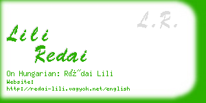 lili redai business card